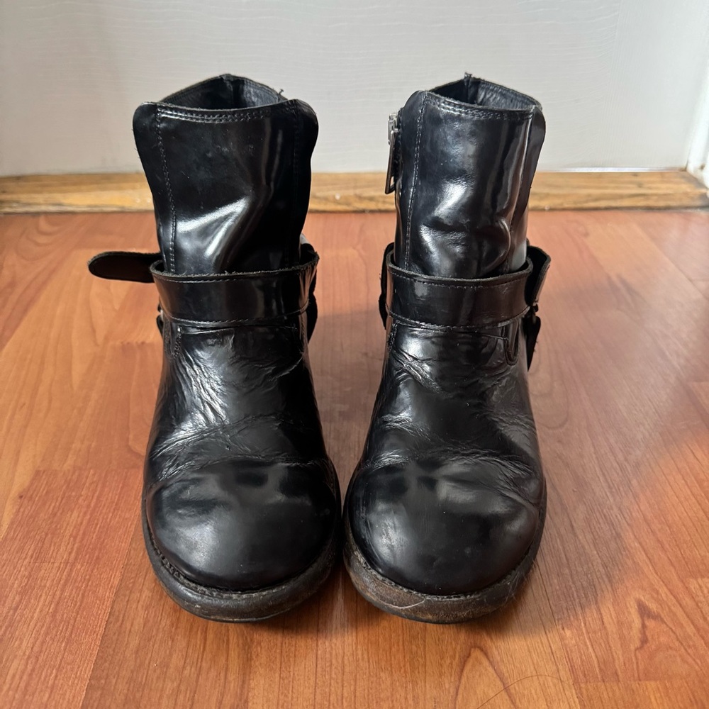 Black Genuine Leather Women’s Ankle Boots